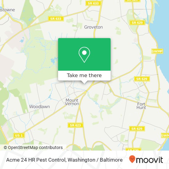 Acme 24 HR Pest Control, 7927 Audubon Ave map