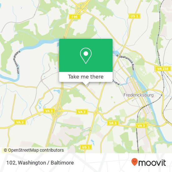 102, 1451 Hospital Dr #102, Fredericksburg, VA 22401, USA map