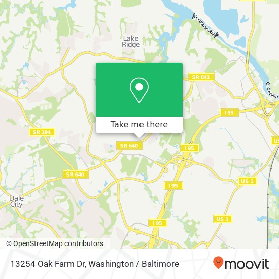 13254 Oak Farm Dr, Woodbridge, VA 22192 map