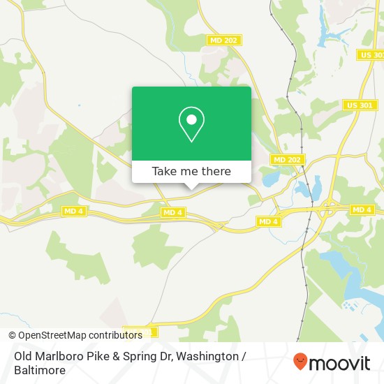 Mapa de Old Marlboro Pike & Spring Dr