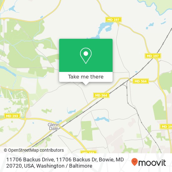 11706 Backus Drive, 11706 Backus Dr, Bowie, MD 20720, USA map