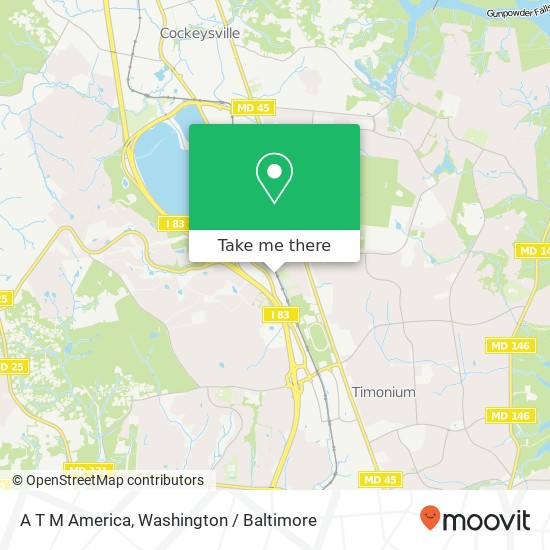 A T M America, 9564 Deereco Rd map