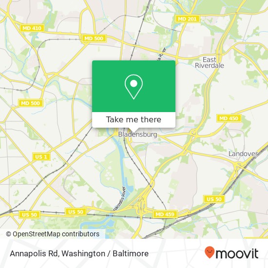 Mapa de Annapolis Rd, Bladensburg, MD 20710