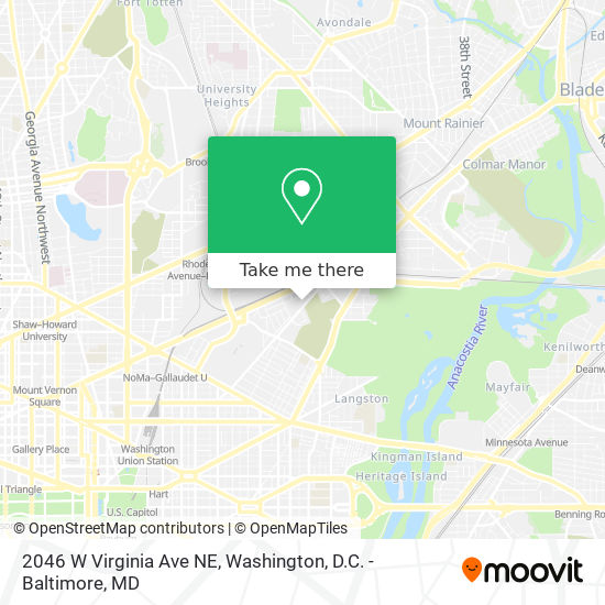 Mapa de 2046 W Virginia Ave NE