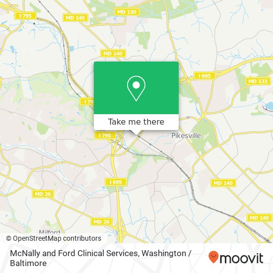 McNally and Ford Clinical Services, 3 Greenwood Pl map