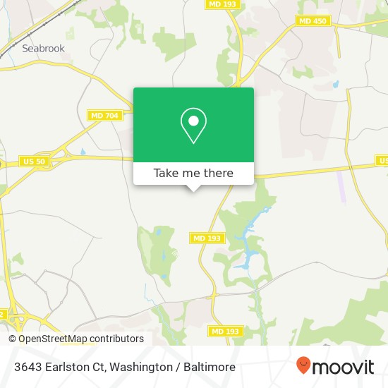 Mapa de 3643 Earlston Ct, Bowie, MD 20721