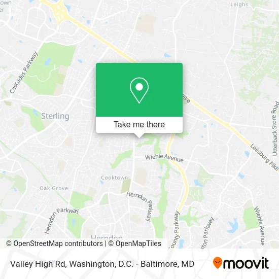 Mapa de Valley High Rd