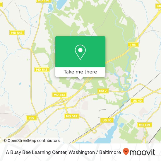 Mapa de A Busy Bee Learning Center, 2625 Carsins Run Rd