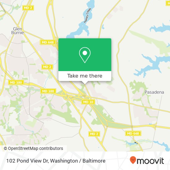 102 Pond View Dr, Glen Burnie, MD 21060 map