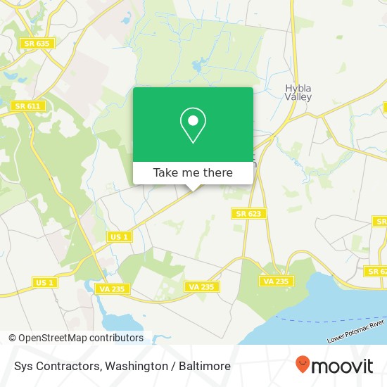 Mapa de Sys Contractors, 8405 Richmond Hwy