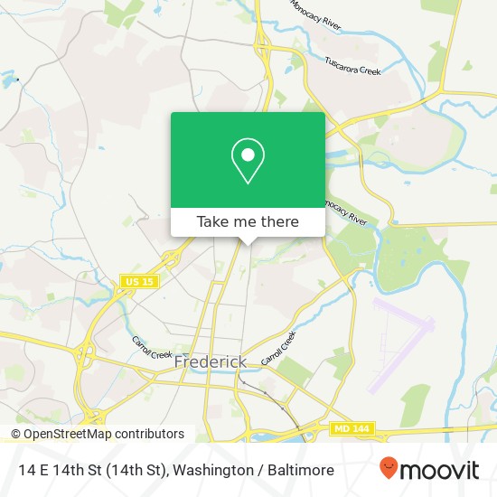 14 E 14th St (14th St), Frederick, MD 21701 map