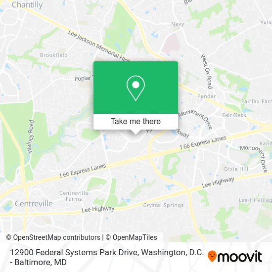 12900 Federal Systems Park Drive map