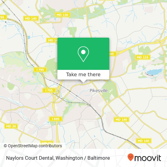 Mapa de Naylors Court Dental, 4000 Old Court Rd