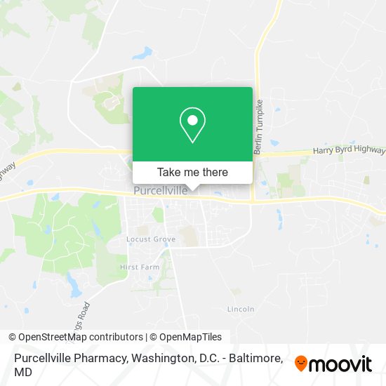Mapa de Purcellville Pharmacy