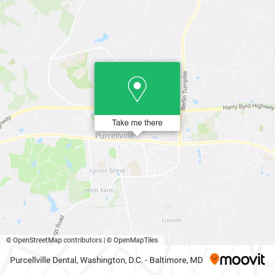 Mapa de Purcellville Dental