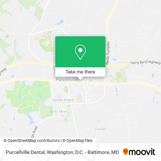 Purcellville Dental map