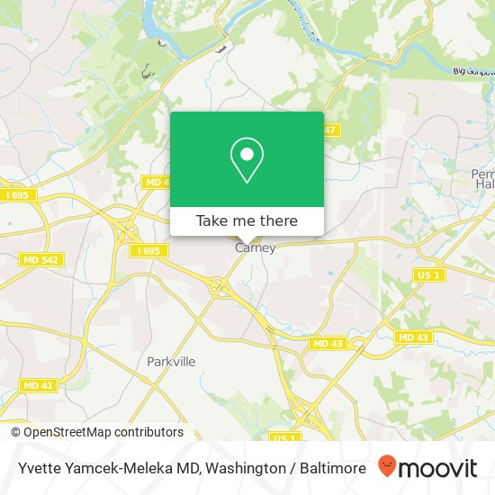 Yvette Yamcek-Meleka MD, 9512 Harford Rd map