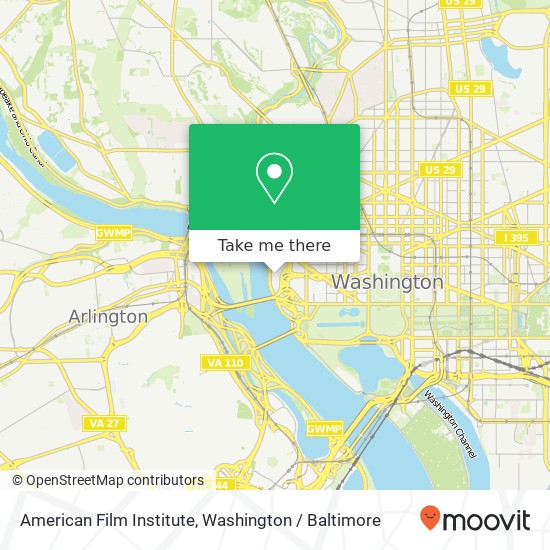 Mapa de American Film Institute