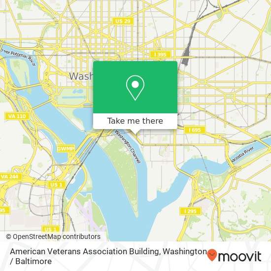 American Veterans Association Building map