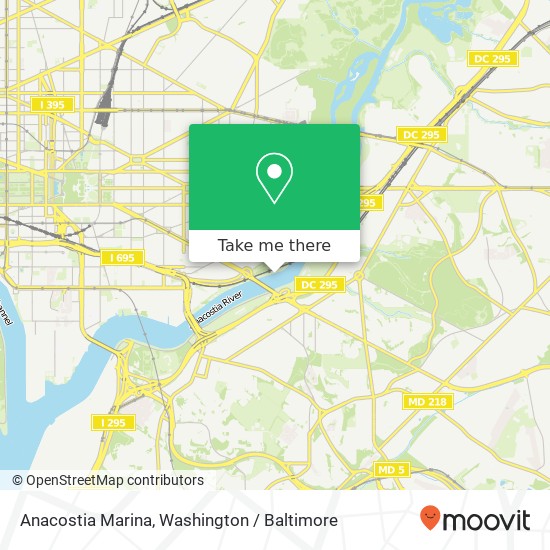 Anacostia Marina map