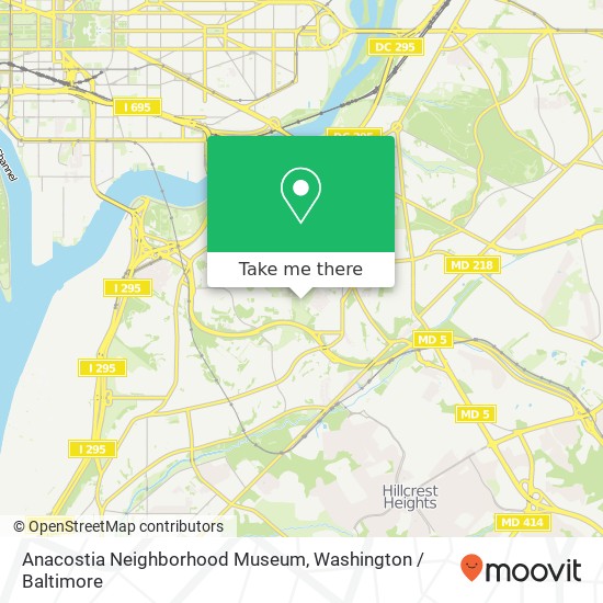 Mapa de Anacostia Neighborhood Museum