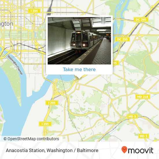 Anacostia Station map