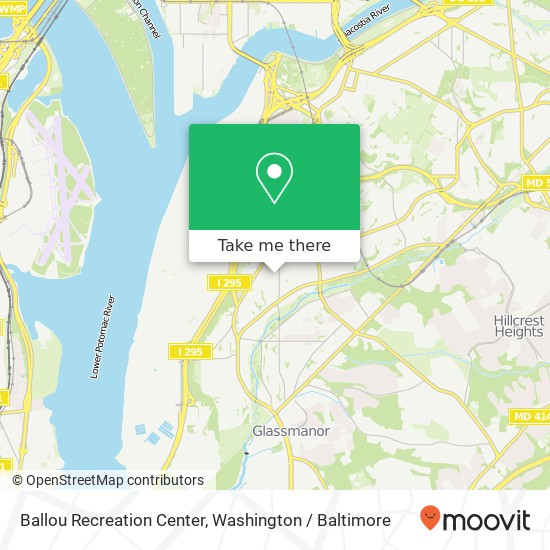 Ballou Recreation Center map