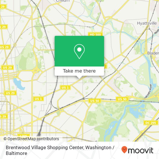 Mapa de Brentwood Village Shopping Center