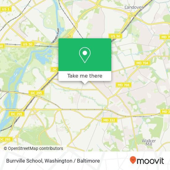 Mapa de Burrville School