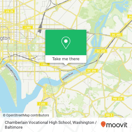 Chamberlain Vocational High School map