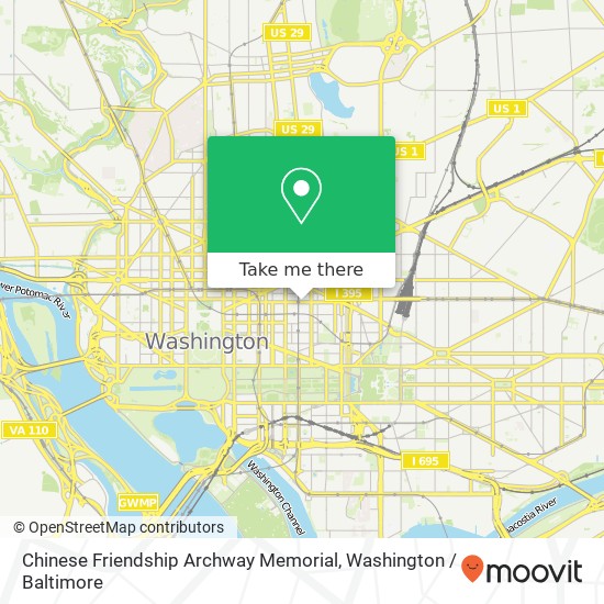 Chinese Friendship Archway Memorial map