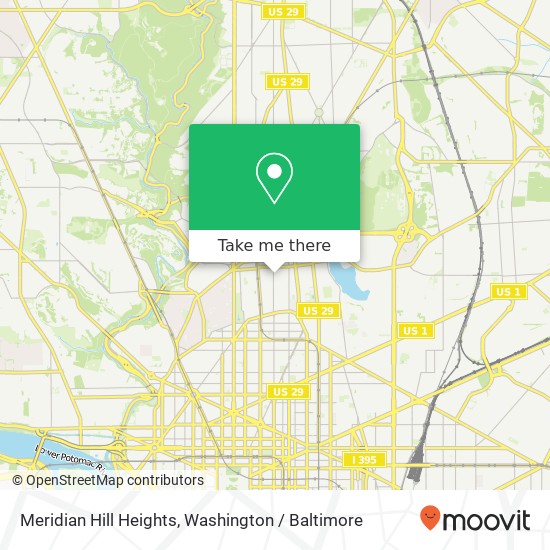 Mapa de Meridian Hill Heights