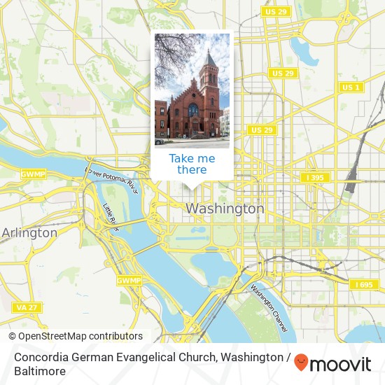 Mapa de Concordia German Evangelical Church