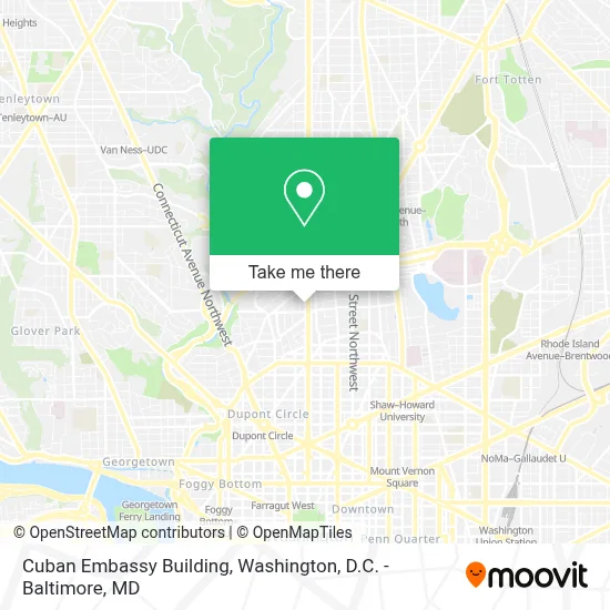 Cuban Embassy Building map
