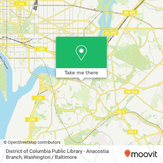Mapa de District of Columbia Public Library - Anacostia Branch