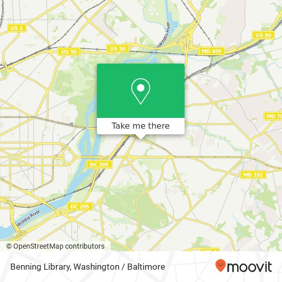 Mapa de Benning Library