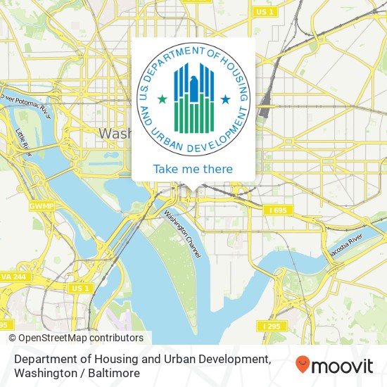 Department of Housing and Urban Development map