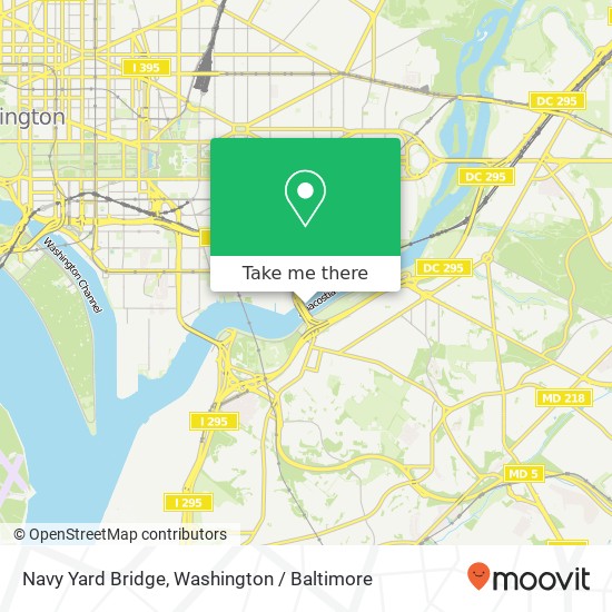 Mapa de Navy Yard Bridge