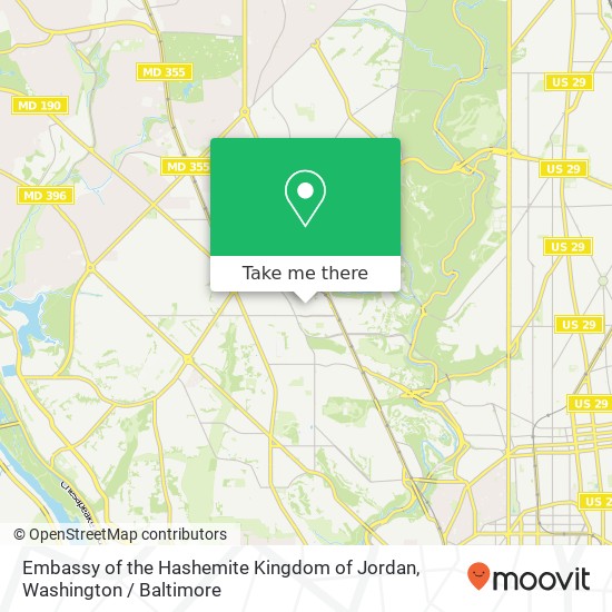 Mapa de Embassy of the Hashemite Kingdom of Jordan