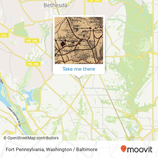 Mapa de Fort Pennsylvania