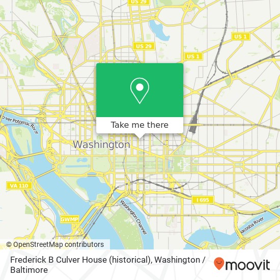 Frederick B Culver House (historical) map