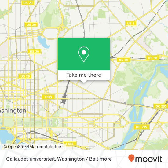 Gallaudet-universiteit map