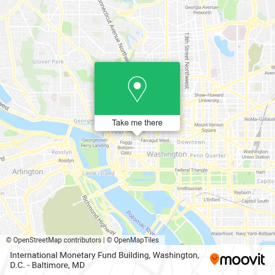International Monetary Fund Building map