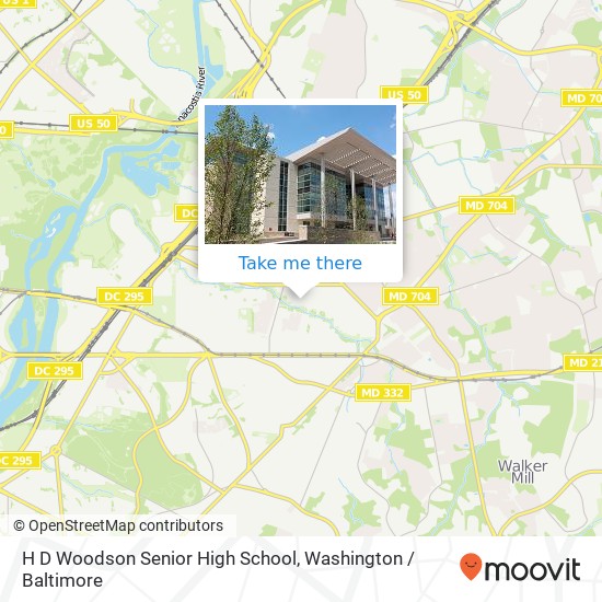 Mapa de H D Woodson Senior High School