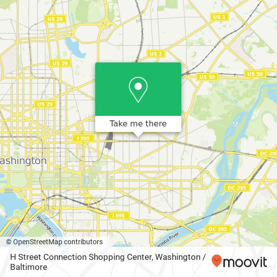 Mapa de H Street Connection Shopping Center