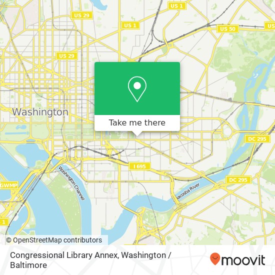 Mapa de Congressional Library Annex