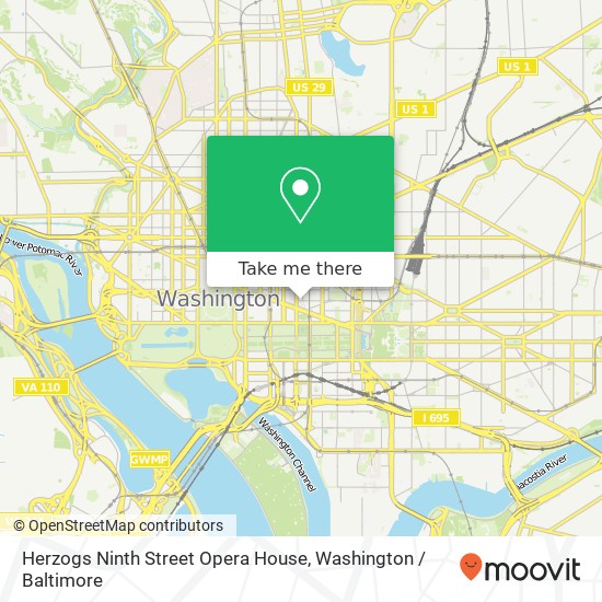 Mapa de Herzogs Ninth Street Opera House