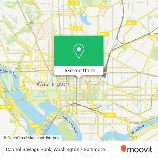 Capitol Savings Bank map