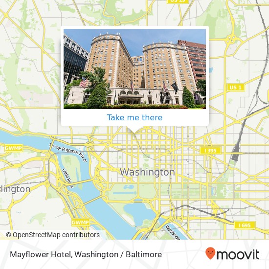 Mayflower Hotel map