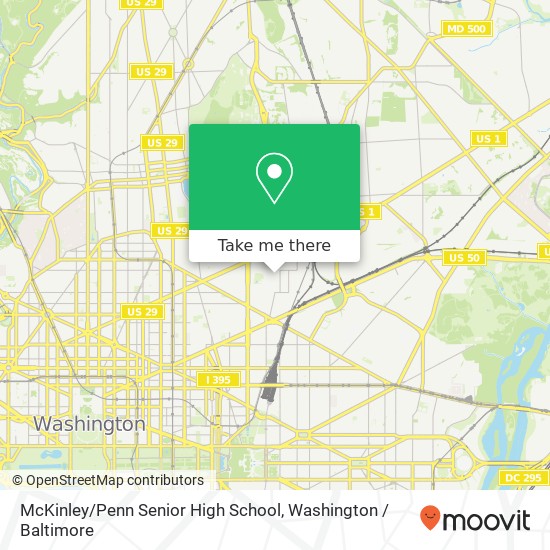 Mapa de McKinley / Penn Senior High School